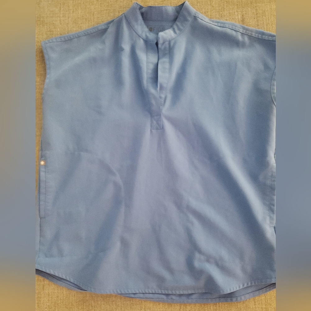 Figs Rafaella Light Blue Scrub Top